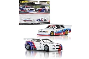 Hot Wheels Premium Car Culture 2er-Pack im Maßstab 1:64, Einzigartige Zusammenstellungen, Real Riders Reifen, Metall/Metall Karosserie, Spielzeug für Sammler, JBK99