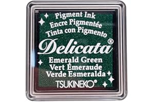Tsukineko delicata Emerald Pigment Ink Pad - Small