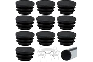 Lotbun 10pcs Tapones de láminas de 25/22/20mm de diámetro, Eliminan el Ruido y los Arañaz, Protector Patas sillas, Protector Suelo Silla, Tacos de Goma (25mm)