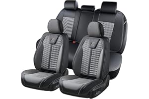 ‎FLORICH FLORICH Autositzbezüge, Premium Kunstleder Vorder und Rücksitzbezüge, 5 Stück, universelles Auto-Innenausstattungs-Set, universell passend für die meisten Autos, Limousinen, SUVs und LKWs