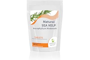 Kelp 500mg Natural Sea Ascophyllum Nodosum 250 Tablets Normal Production of Thyroid Hormones Thyroid Function Energy-yielding Metabolism HEALTHY MOOD UK