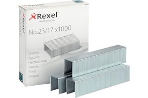Rexel 2101052 - Caja 1000 grapas 23/17 galvanizadas