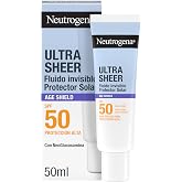 Neutrogena Ultra Sheer Solar Invisible Anti-Aging Fluid SPF 50, 50 ml | Face Sun Cream, Reduces Dark Spots, Water Resistant,