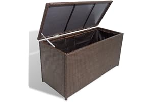 Festnight Arcón de Almacenamiento para Jardín Impermeable Marrón