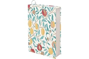 Kuiaobaty Funda protectora con estampado de ramas de limón para los amantes de los libros, hojas de frutas vintage, chaquetas protectoras para libros escolares