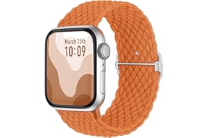 Suitisbest Nylonowy pasek do Apple Watch 38 mm, 40 mm, 41 mm, 42 mm, 44 mm, 45 mm, 49 mm, antypoślizgowy, pleciony, elastyczny pasek do Apple Watch 9, 8, SE, 7, 6, 5, 4, 3, 2, 1