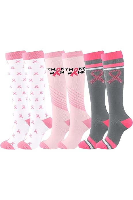 Calze A Compressione Graduata Uomo - 2 Paia - Per Sport, Trekking, Viaggi - Nero - Foto 8