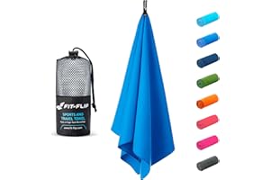 Fit-Flip Microfibre towel - compact, ultra lightweight & fast-drying microfibre towels - the perfect sports towel, camping towel and swim towel