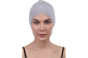 DERESINA HEADWEAR Deresina Modelo W Gorra Delantera de Algodón y Bambú para Pérdida de Cabello, Quimioterapia