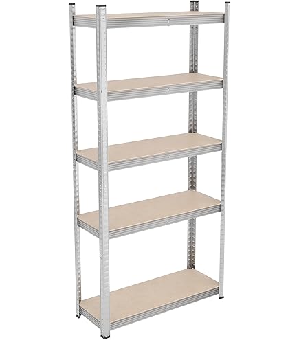 Scaffale Metallico Zincato 230x80x60cm Con 6 Ripiani - Portata 166kg Per Garage E Cantina - Foto 11