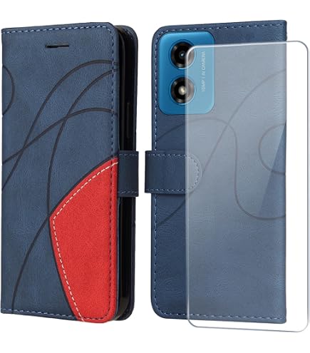 SEAHAI Leder Flip Hülle Für Motorola Moto G24/G24 Power – Mit Kartenfach, Standfunktion & Magnet | PU Brieftaschen-Case