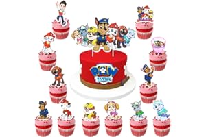 TYDEUS Kuchen Dekoration,Cake Topper,Geburtstag Tortenaufsatz,Cartoon Themed Geburtstagstorte Cupcake für Kinder Mädchen/Jungen-Themenpartys (Bunt)