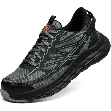 Chaussures De Sécurité Homme Unisexe - Embout Acier, Semelle Anti-perforation Kevlar, Laçage à Bouton Rotatif