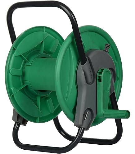 Hozelock 2401 0000 Auto Reel With 20 M Hose, Yellow/Grey