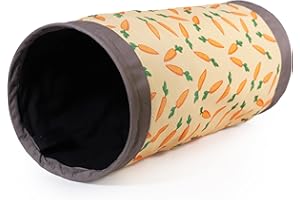 Rosewood Snuggles - Túnel de Tela de Zanahoria para Animales pequeños