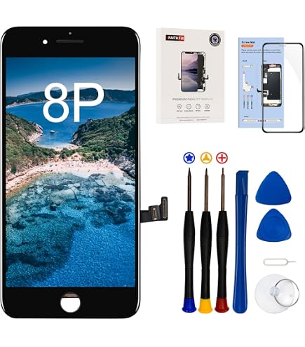 Fotocamera Frontale Originale Per IPhone 8 Plus Con Sensore Luce E Cavo Flessibile