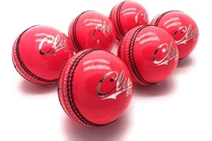 Mozi Sports Men Hand Stitched Club County Cricket Ball Grade A Senior Official Balls Pack of 6 Weight 5.5oz