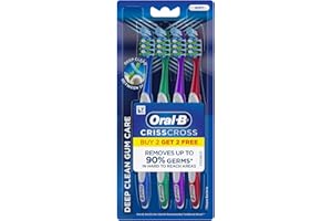 ‎ORAL-B Oral B Pro Health Gum Care miękka szczoteczka do zębów dla dorosłych (ręczna, kup 2, 2 za darmo), wielokolorowa