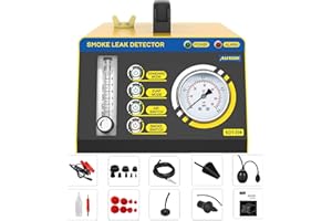 AUTOOL SDT-208 Détecteur de Fuite de Carburant Voiture 12V/24V, Testeur Localisateur de Fuite Tuyau Automobile EVAP Système avec Débitmètre Réglable pour Voiture Moto Bateaux
