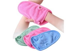 SYBL 3PCS Bathing Mittens Shower Soft Skin Care Face Body Wash Massage Spa Mitt for Adult and Kids(Color Random)