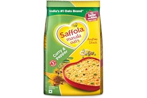 Saffola Masala Oats, Tasty Evening Snack, Healthy Snack, Curry&Pepper, 500G