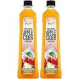 WOW Life Science Apple Cider Vinegar 400ml|Organic Himalayan Apples|Mother of Vinegar with Probiotics|Unfiltered & Unpasteurized|For Weight Management, Healthy Skin & Hair|Pack of 2