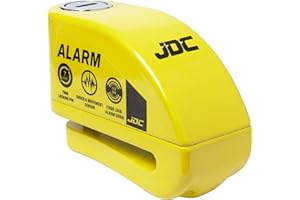 JDC Motocyklowa Blokada Tarczy Hamulcowej Disc Lock Alarm - Jaws - Żółty