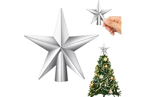XIABYAYU Weihnachtsbaum Stern, Weihnachtsbaumspitze Klein, Mini Baumspitze, Baumspitze Weihnachten Sterns, Christbaumspitze Stern, 11 cm, Mini Deko Weihnachten für Klein Weihnachtsbaum