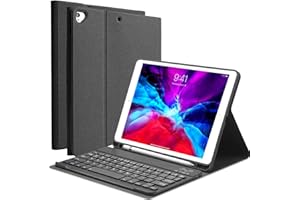 YingStar Teclado con Funda para iPad 10.2 2021 9 Generación / 2020 8 Generación / 2019 7 Generación Funda y Teclado Español Ñ para iPad Air 3 10.5 2019 / iPad Pro 10.5 2017 Teclado Desmontable
