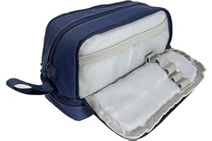 Ashuxxn Piórnik o dużej pojemności Duży piórnik 4-komorowy piórnik Piórnik Wykończenia papeterii Piórnik Piórnik, Granatowy, Torby podróżne