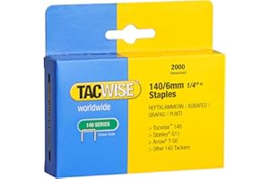 ‎TACWISE Tacwise 0345 Typ 140/6mm Professionelle Verzinkte Heftklammern, 2000 Stück