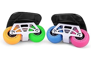 SANXUP FreeSkates Portable Roller Road Drift Skates Plate, with Aluminum Alloy Deck Non-Slip, Board Split Skateboard with PU Wheels High-end