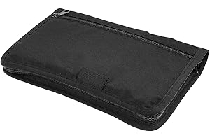 AOZUO Fahrzeugmappe Dokumentenmappe A5, 24 x 17,5 cm Auto Handschuhfach Organizer mit Mehreren Fächern, Tragbarer Mappe Tasche Autozubehör für Quittungen Tickets Aufbewahren