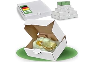 smiley pack 50 x kartonów listowych maxi 160 x 110 x 50 mm, białe, rozmiar i ilość do wyboru, karton wysyłkowy, przesyłka książek, kolor brązowy, biały, DHL Hermes DPD GLS UPS Deutsche Post (50 sztuk,