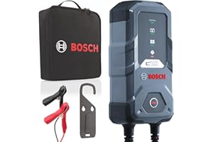 Bosch C10 Caricabatterie per Auto - 12 V / 3,5 A, con Carica di Mantenimento - Per Batterie al Piombo-Acido, AGM, GEL, EFB e SLI da 12 V