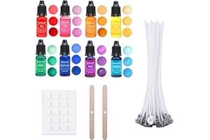 Scentoria Kerzenfarbe,8 Kerzenfarben, Kerzenwachs Farbe, Kerzen Farbe, Farbe für Kerzenwachs, Kerzenfarben zum Kerzen Gießen, Kerzen Selber Machen Set, für DIY Kerze,Kerzenherstellung (farbige A)