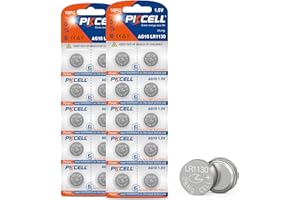 LR1130 AG10 Piles Bouton alcaline pour Livres musicaux ou sonores,Montre,Jouets,Longue durée,Lot de 20,PKCELL