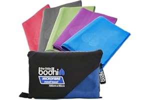 The Little Bodhi Microfibre Towel Blue 100cm x 50cm