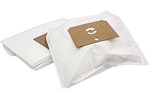 vhbw 10x Bolsa aspiradora compatible con Rowenta Dymbo RS 005...099 aspiradora - vellón micro, 31 cm x 22 cm, blanco