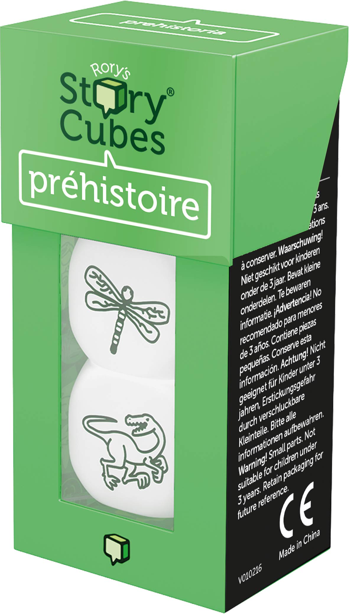 Asmodee - Story Cubes, Prehistoria Juego de Dados (STOEX03MLA)