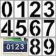 Gjinxi 10pcs Number Stencils Set, 4 Inch Reusable Plastic Number Stencils, Digital Templates Craft Stencils for Cake Stencil Painting Art Address Number Painting Stencils Templates