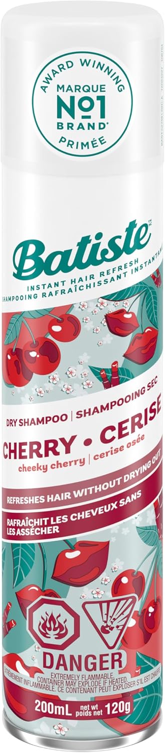Batiste Cherry Dry Shampoo Champú, Fresh, 200 Mililitros