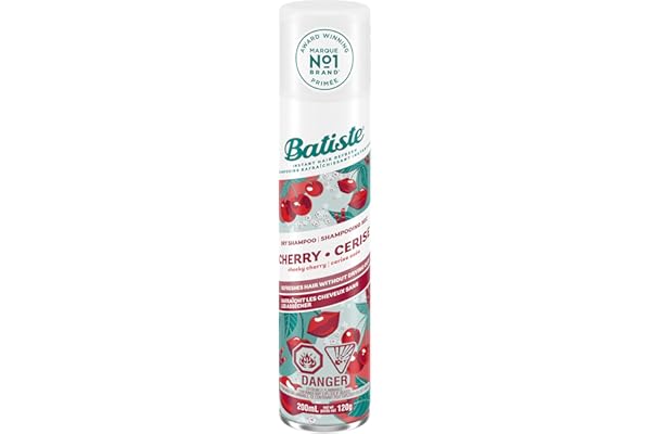 Batiste Cherry Dry Shampoo Champú, Fresh, 200 Mililitros