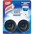 Harpic Flushmatic In-Cistern Toilet Cleaner Blocks, Marine - 50 g (Pack of 2) | Lasts Upto 240 Flushes