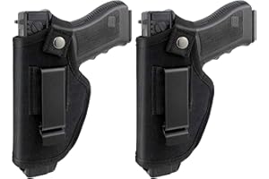 SIMSKY Holster,Bein Holster Pistole,Taktisches Pistolenholster 2er Pack Gürtelholster Waffenholster Taktisches Pistolenholster für Rechts und Linkshänder Concealed Carry mit Metallclip
