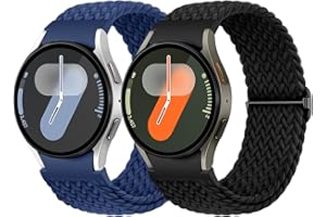Netolo Pleciony pasek do zegarka Samsung Galaxy Watch 6 40 mm/ 44 mm / Galaxy Watch 7 / Galaxy Watch 4 5, nylonowy sportowy pasek do zegarka Watch 4/6 Classic / Watch 5 Pro 45 mm / FE 40 mm