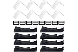 ‎AUEJACKY Haltebänder,8er Set Pool Aufroller Aufrollvorrichtung,Haltebänder für Poolfolie Solarfolie,Set Befestigungsbänder und Klammern und Schnallen,Befestigungsband für Pool-Planen/Abdeckungen