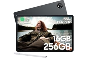 Blackview Android 13 Tablette 10,1 Pouces, Tab 10 WiFi Tablettes 16(8+8) GO RAM+256GO ROM(2TB TF), Octa-core/7680mAh/13MP+5MP/Widevine L1/5G WiFi /2 Ans de Garantie, Tablette Tactile avec Stylet