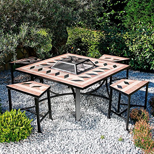 Mosaik-Grill-Sitzgruppe - 4