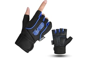 EVO Fitness Gym Gloves for Men & Women - Breathable Weight Lifting Gloves, Workout Gloves, CrossFit, Cycling, Training, Enhanced Grip & Palm Protection, Perfect for Weightlifting